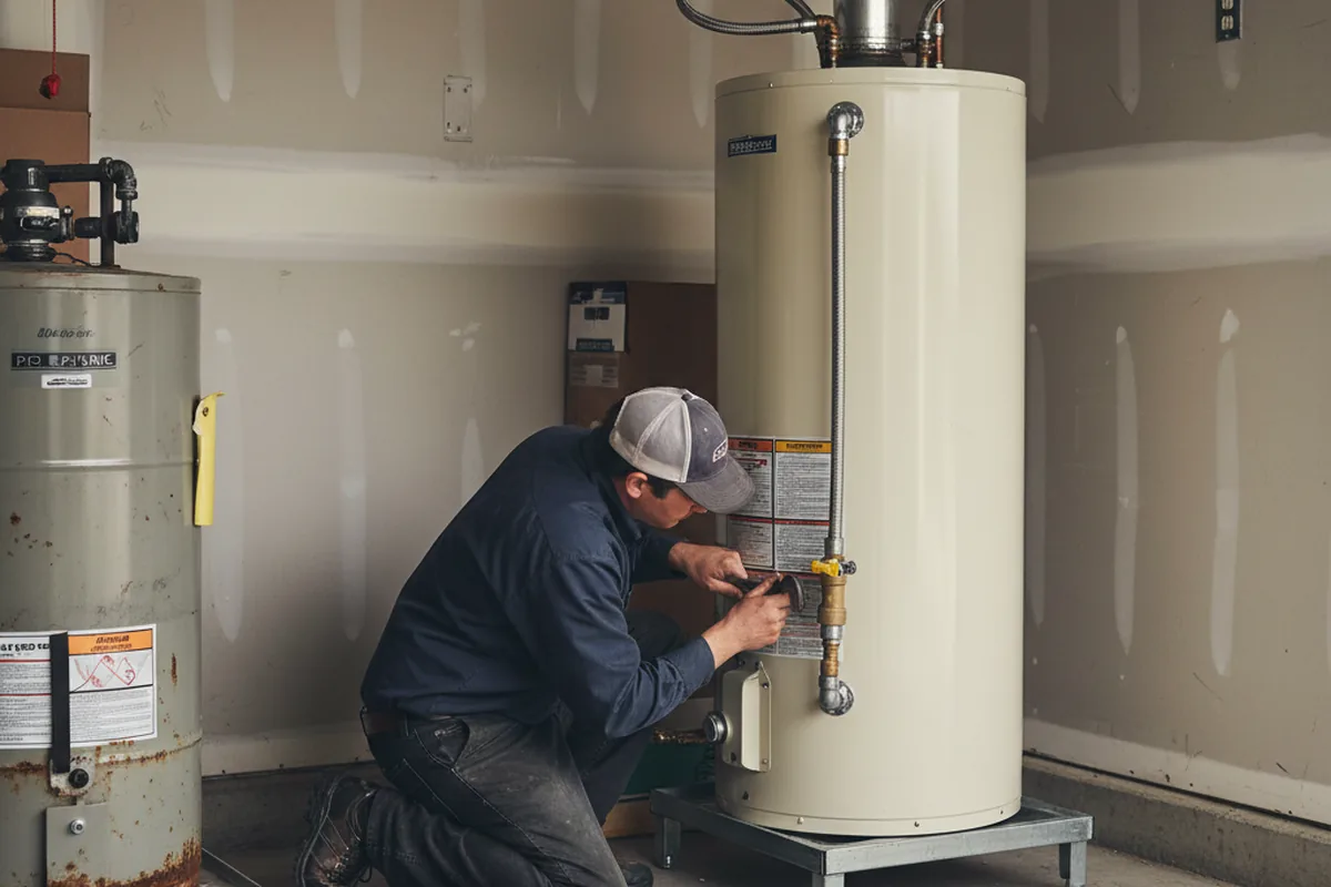 Water heater and shutoff valve replacement in Arizona City